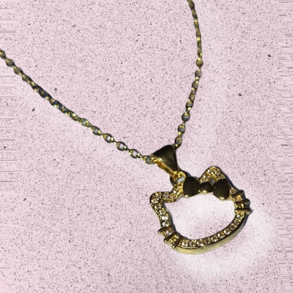 Hello Kitty Gold Necklace NWT - Picture 3 of 5
